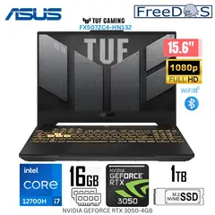 ASUS - Laptop Gamer TufFX507ZC4-HN132 Intel Corei7-12°Gen 156 FHD 16GB RAM 1TB SSD RTX3050-4GB WIN11