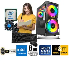 HALION - COMPUTADORA DE ESCRITORIO CORE I3 2100 8GB RAM 240 GB SSD