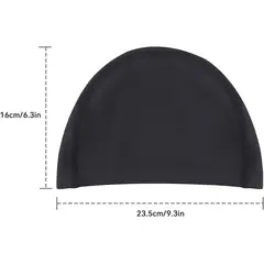 GENERICO - Gorro de natación de elastano con capa protectora negro