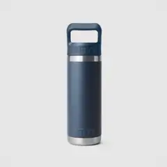 YETI - Botella de 18 oz (532 ml) / Tapa pico con sorbete color Navy