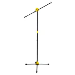 SHERIFF - Pedestal De Metal Semipesado para Microfonos Base Amarilla