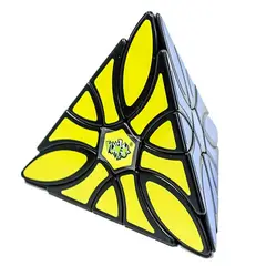 LANLAN TOYS - Pirámide Mágica Clover pyraminx Negro