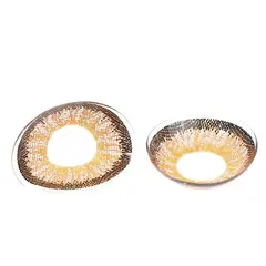 GENERICO - Lentes de contacto marrón claro + estuche