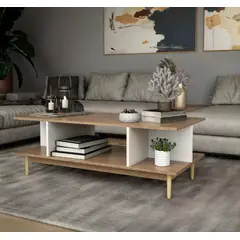 NACION MUEBLES - MESA DE CENTRO SHEEP COLOR MADERA CLARA