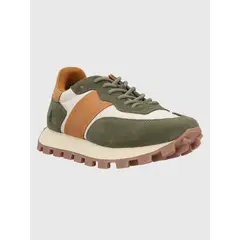 HUSH PUPPIES - Zapatilla Mujer Janet Verde Militar