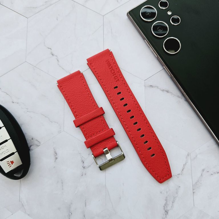 Correa Cuero para XIAOMI WATCH S3 - Rojo