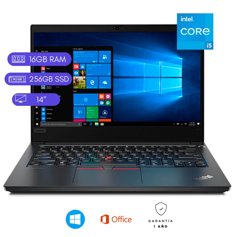 Laptop Reacondicionada Thinkpad E14 Core i5 - 16gb RAM - 256gb SSD