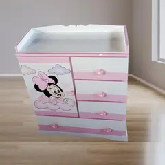GENERICO - Cómoda rosada para bebe niña 080m