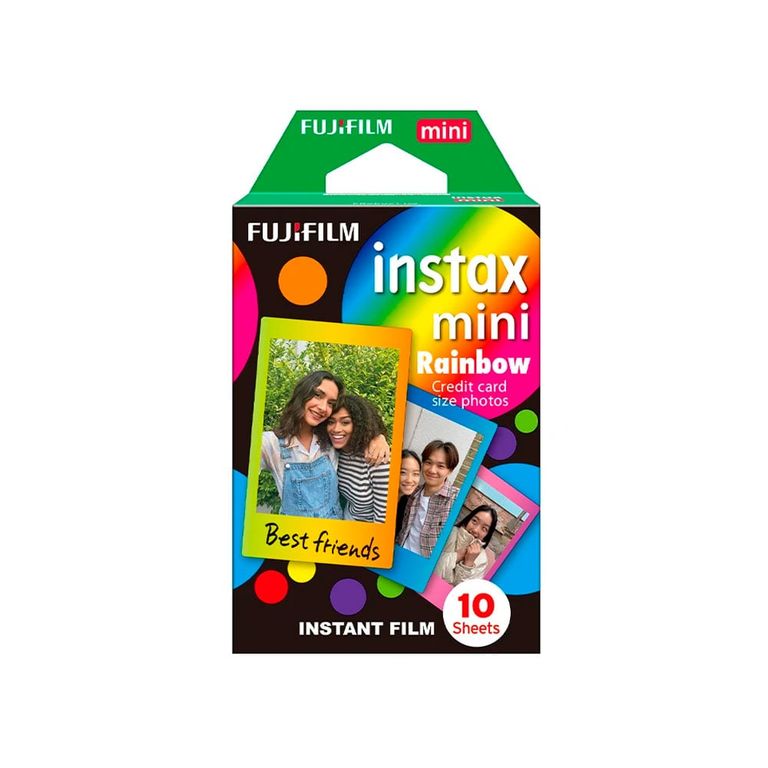 Pack de pelicula Instax Mini Rainbow x 10 unid