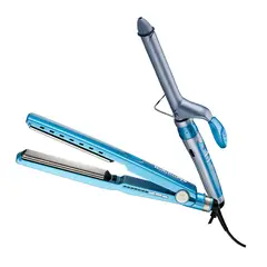 BABYLISS PRO - Combo BabylissPRO Alisadora Nano Titanium XL y Rizador BABNT75SPE