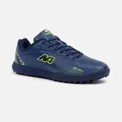 NEW ATHLETIC - Zapatillas Football Urano115 Azul Oscuro Con Verde Neón Hombre