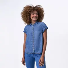 TAYSSIR - BLUSA CI24 KARLORI DENIM CAMISERO