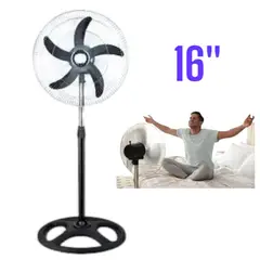 OEM - Ventilador de Pedestal 16Inch 16Pulgadas Giratorio 5Helices Verano