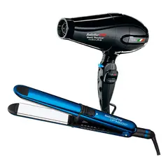 BABYLISS PRO - Combo BabylissPRO Alisadora Optima 3300 y Secador Portofino Negro
