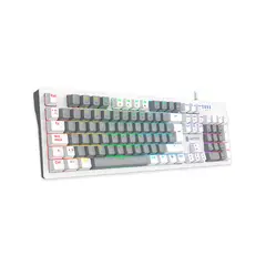 ANTRYX - Teclado Mecánico MK860L White & Gray, RED SWITCH
