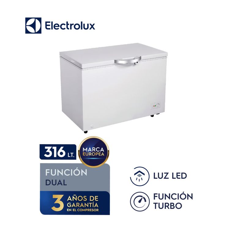 Congelador Horizontal 316L Blanco Dual EFCC32C2HQW