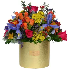 GREEN HOUSE FLORERIA - Arreglo de Flores - Glam Gold Primaveral Especial