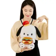 GENERICO - Peluche Pochacco Hamburguesa Importado - Miden 35 cms alto