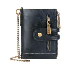 BAELLERRY - Billetera Monedero Doble Cierre Con Cadena