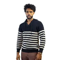 DM DEXMEN - Polera Dexmen Cardigan Tejido Franja Beige