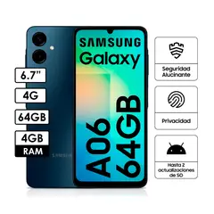 SAMSUNG - Galaxy A06 4GB RAM - 64GB Color Negro