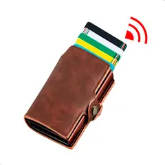 GENERICO - Billetera Tarjetero Aluminio Bloqueo Rfid Anti Clonacion