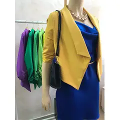 GENERICO - Blazer Manga 3/4 Paola Color Maiz Estacion 108