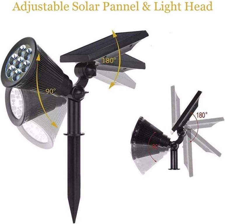 1 Estaca Solar LED Lampara Jardín Iluminación Decoración Exterior