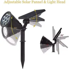 OEM - 1 Estaca Solar LED Lampara Jardín Iluminación Decoración Exterior