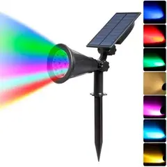 OEM - Estaca Solar LED RGB Lampara Jardín Iluminación Decoración Exterior