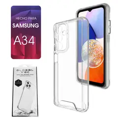 ASIA IMPORT - Space Case Transparente Samsung A34 Funda Para celular