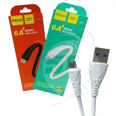 GENERICO - CABLE LIGHTNING CARGA RAPIDA 19V ANDROID IPHONE BLANCO ANTIDOBLEZ REED