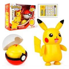 POKEMON - Juguete Pikachu con Pokebola Articulable Pokémon 11cm