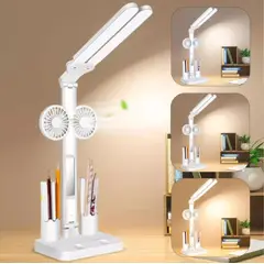 GENERICO - Lampara de Escritorio Ventilador Oficina Habitación de Niños Adultos