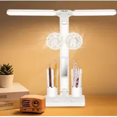 GENERICO - Lampara y Ventilador LED e Escritorio Oficina Lectura de Niños Adultos