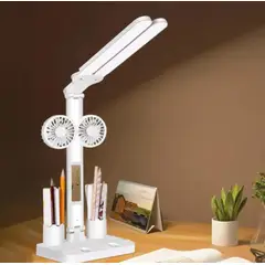 GENERICO - Lampara de Escritorio Oficina Habitación de Niños Adultos y Ventilador