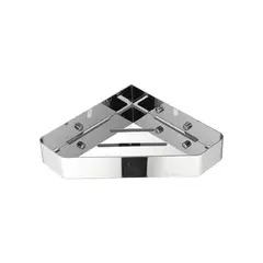 FRATELLI - Esquinero Rectangular en Acero Inoxidable Cromado