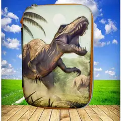 GENERICO - CARTUCHERA GRANDE 3D DINOSAURIO ESCOLAR PARA NIÑOS KAWAII