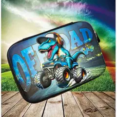 GENERICO - CARTUCHERA GRANDE 3D DINOSAURIO ESCOLAR PARA NIÑOS KAWAII