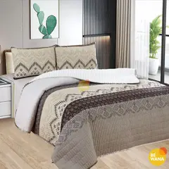 CASATEX - CUBRECAMA Tela Hipoalergénico con Carnero KING + Set de Sábanas