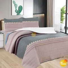 CASATEX - CUBRECAMA Tela Hipoalergénico con Carnero KING + Set de Sábanas