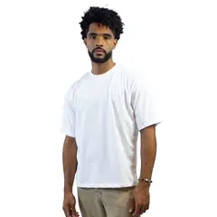 DM DEXMEN - Polo Dexmen Oversize Entero Blanco