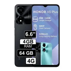 HONOR - Celular X5 Plus 4GB 64GB Negro