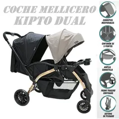 EBABY - Nuevo Coche Mellicero Kipto Dual -Gris