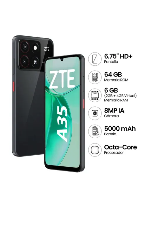 Celular BLADE A35 2GB+64GB - NEGRO