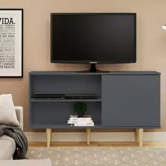 NACION MUEBLES - MUEBLE PARA TV COPOS COLOR GRIS