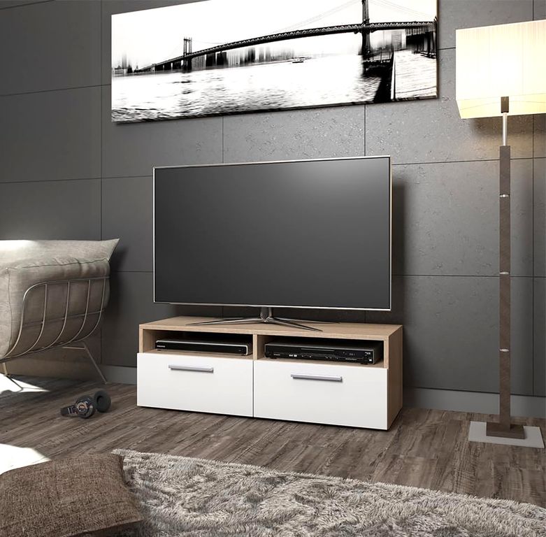 Mesa de TV 50 pulgadas Bahia roble rustico -