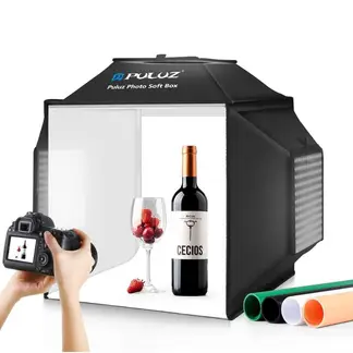 PULUZ - CAJA FOTOGRAFICA 40x40cm 72 W Con Luz Lateral