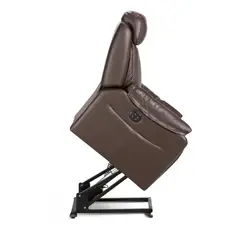 ROSEN - SOFÁ RECLINABLE KLIMT HALF LEATHER CAFÉ