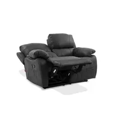 ROSEN - SOFÁ RECLINABLE ORSON TELA 2 CUERPOS STONE